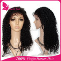 New Product 10" jerry curly lace front 100% natural indian real hair wigs for men